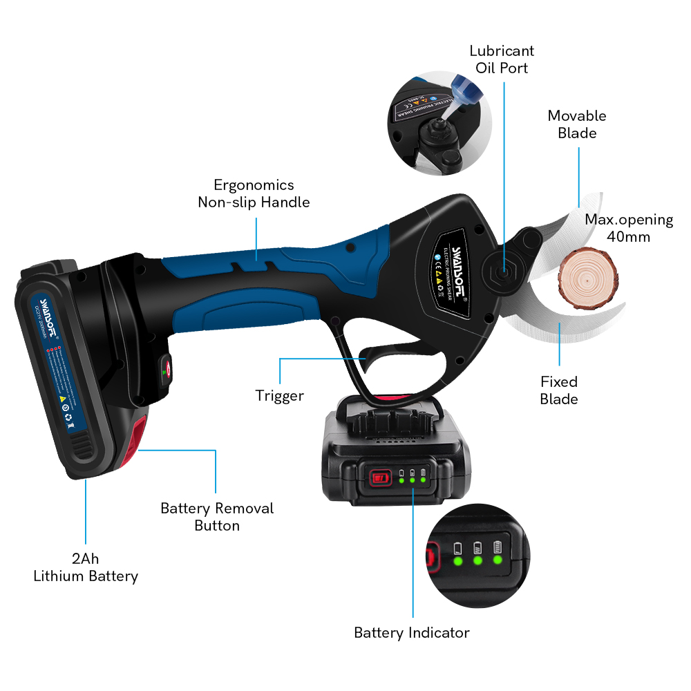 Electric Pruning Shears 40MM S - Power Tools In Electrical 评论和价格